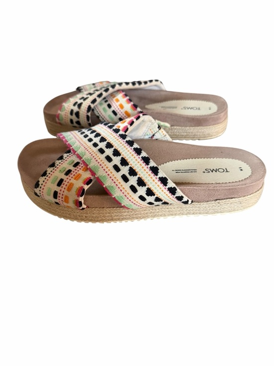 Toms Shoes - TOMS Multicolor Stitched Slide Sandals